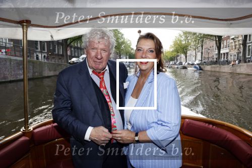 Amsterdam 6 september 2021
Willibrord Frequin viert zijn 80e verjaardag  met zijn kinderen vrouw en beste vrienden op een boot op de grachten van Amsterdam. Zijn kinderen Barbara Rebecca Louis . Willibrord met zijn vrouw