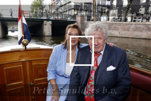 Amsterdam 6 september 2021
Willibrord Frequin viert zijn 80e verjaardag  met zijn kinderen vrouw en beste vrienden op een boot op de grachten van Amsterdam. Zijn kinderen Barbara Rebecca Louis . Willibrord met zijn vrouw