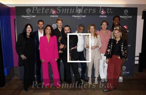 Amsterdam 28 september 2022
Presentatie kookprogramma Nederlandse Celebrity Masterchef Nederland met oa Victor Abeln Stijn Fransen Jetske v d Elsen  Freddy Tratlehner ( Vjeze Fur)Louise Schiffmacher  Amije Roos v d Laan en Jeangu Macrooy doen mee aan het programma. De jury bestaat uit Soenil Bahadoer Angelique Schmeinck en Joel Broekaert
