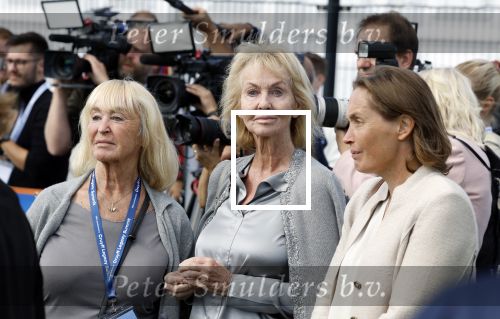 Amsterdam 21 september 2022
Koning Willem Alexander bezoekt sportdag van de Johan Cruyff foundation op de toekomst en in de Johan Cruyff Arena . Danny Cruyff Jordi Cruyff en zijn dochter Susila .