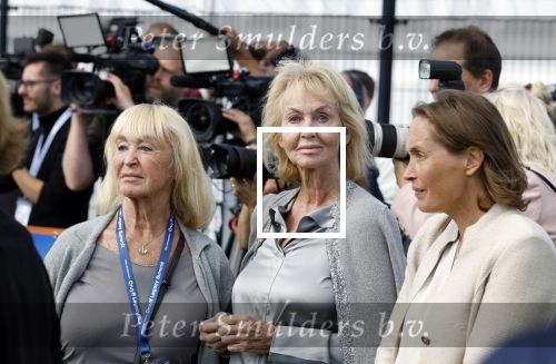 Amsterdam 21 september 2022
Koning Willem Alexander bezoekt sportdag van de Johan Cruyff foundation op de toekomst en in de Johan Cruyff Arena . Danny Cruyff Jordi Cruyff en zijn dochter Susila .