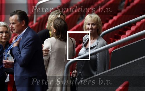 Amsterdam 21 september 2022
Koning Willem Alexander bezoekt sportdag van de Johan Cruyff foundation op de toekomst en in de Johan Cruyff Arena . Danny Cruyff Jordi Cruyff en zijn dochter Susila .