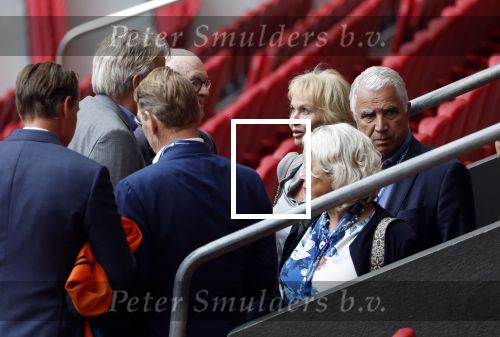 Amsterdam 21 september 2022
Koning Willem Alexander bezoekt sportdag van de Johan Cruyff foundation op de toekomst en in de Johan Cruyff Arena . Danny Cruyff Jordi Cruyff en zijn dochter Susila .