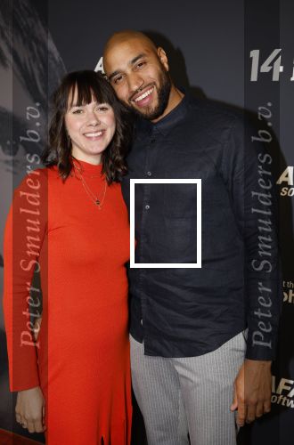 Leusden 29 september 2022
Edson da Graca met partner bij premiere theater stuk Johan Cruyff in Afas