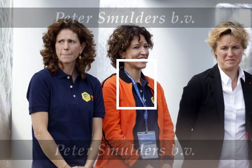 Amsterdam 21 september 2022
Koning Willem Alexander bezoekt sportdag van de Johan Cruyff foundation op de toekomst en in de Johan Cruyff Arena . Danny Cruyff Jordi Cruyff en zijn dochter Susila . Evelyne de Bruin en Barbara Barend