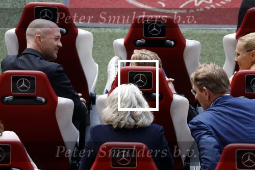 Amsterdam 21 september 2022
Koning Willem Alexander bezoekt sportdag van de Johan Cruyff foundation op de toekomst en in de Johan Cruyff Arena . Danny Cruyff Jordi Cruyff en zijn dochter Susila .