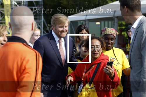 Amsterdam 21 september 2022
Koning Willem Alexander bezoekt sportdag van de Johan Cruyff foundation op de toekomst en in de Johan Cruyff Arena . Danny Cruyff Jordi Cruyff en zijn dochter Susila .