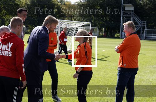 Amsterdam 21 september 2022
Koning Willem Alexander bezoekt sportdag van de Johan Cruyff foundation op de toekomst en in de Johan Cruyff Arena . Danny Cruyff Jordi Cruyff en zijn dochter Susila . Met sarina Wiegman