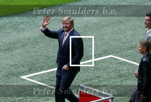 Amsterdam 21 september 2022
Koning Willem Alexander bezoekt sportdag van de Johan Cruyff foundation op de toekomst en in de Johan Cruyff Arena . Danny Cruyff Jordi Cruyff en zijn dochter Susila .