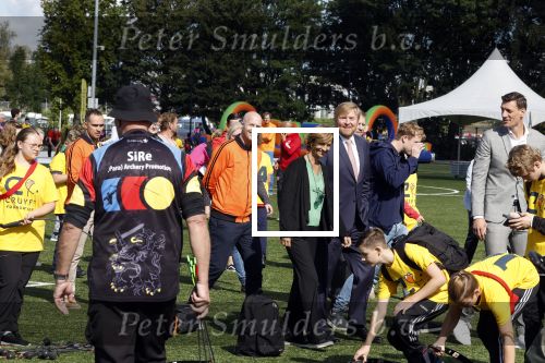 Amsterdam 21 september 2022
Koning Willem Alexander bezoekt sportdag van de Johan Cruyff foundation op de toekomst en in de Johan Cruyff Arena . Danny Cruyff Jordi Cruyff en zijn dochter Susila .