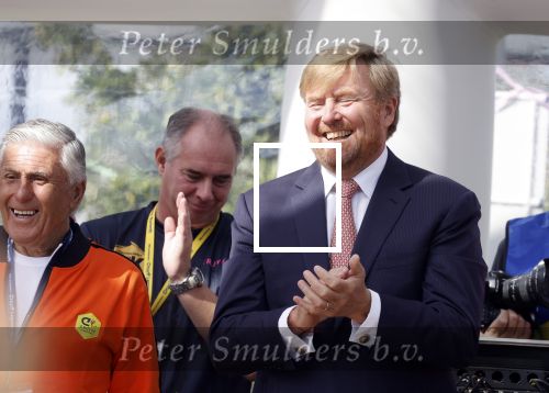 Amsterdam 21 september 2022
Koning Willem Alexander bezoekt sportdag van de Johan Cruyff foundation op de toekomst en in de Johan Cruyff Arena . Danny Cruyff Jordi Cruyff en zijn dochter Susila .