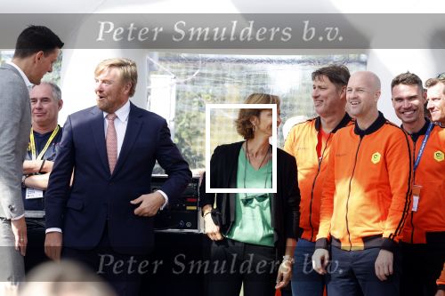 Amsterdam 21 september 2022
Koning Willem Alexander bezoekt sportdag van de Johan Cruyff foundation op de toekomst en in de Johan Cruyff Arena . Danny Cruyff Jordi Cruyff en zijn dochter Susila .
