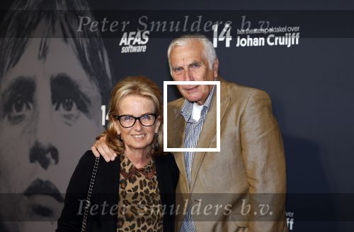 Leusden 29 september 2022
Premiere theater stuk over leven Johan Cruijff in Afas Leusden . Mario v d Ende met zijn vrouw Els