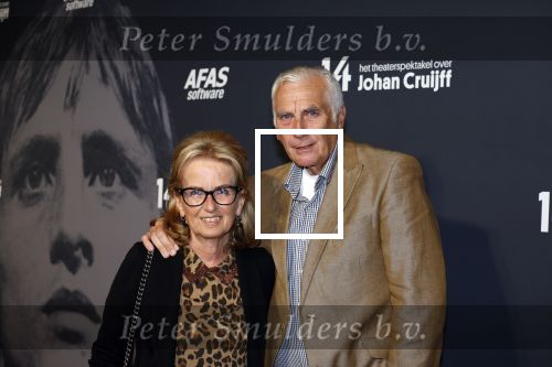 Leusden 29 september 2022
Premiere theater stuk over leven Johan Cruijff in Afas Leusden . Mario v d Ende met zijn vrouw Els