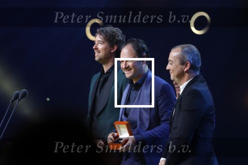 Amsterdam 6 oktober 2022
Uitreiking televizierring 2022 in carre
Niels v d Laan en Jeroen Woe met Miguel Wiels
