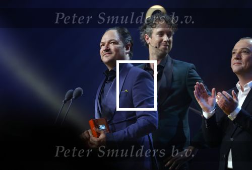 Amsterdam 6 oktober 2022
Uitreiking televizierring 2022 in carre
Niels v d Laan en Jeroen Woe met Miguel Wiels