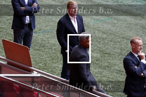 Amsterdam 21 september 2022
Koning Willem Alexander bezoekt sportdag van de Johan Cruyff foundation op de toekomst en in de Johan Cruyff Arena . Danny Cruyff Jordi Cruyff en zijn dochter Susila .