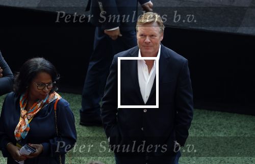 Amsterdam 21 september 2022
Koning Willem Alexander bezoekt sportdag van de Johan Cruyff foundation op de toekomst en in de Johan Cruyff Arena . Danny Cruyff Jordi Cruyff en zijn dochter Susila . Ronald Koeman