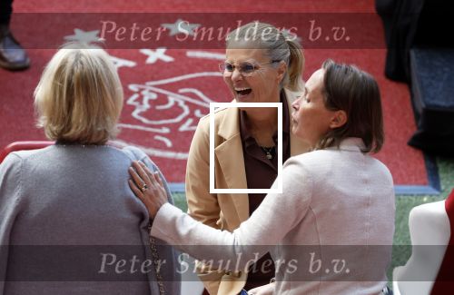 Amsterdam 21 september 2022
Koning Willem Alexander bezoekt sportdag van de Johan Cruyff foundation op de toekomst en in de Johan Cruyff Arena . Danny Cruyff Jordi Cruyff en zijn dochter Susila . Sarina Wiegman