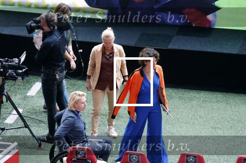 Amsterdam 21 september 2022
Koning Willem Alexander bezoekt sportdag van de Johan Cruyff foundation op de toekomst en in de Johan Cruyff Arena . Danny Cruyff Jordi Cruyff en zijn dochter Susila .