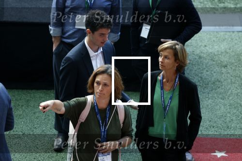 Amsterdam 21 september 2022
Koning Willem Alexander bezoekt sportdag van de Johan Cruyff foundation op de toekomst en in de Johan Cruyff Arena . Danny Cruyff Jordi Cruyff en zijn dochter Susila .