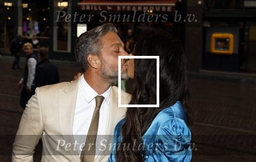Amsterdam 25 september 2022
Premiere ticket to paradise.
Tommie Christiaan met zijn zwangere vrouw Jamie Dors