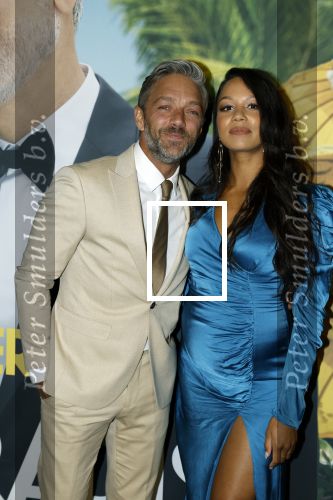 Amsterdam 25 september 2022
Premiere ticket to paradise.
Tommie Christiaan met zijn zwangere vrouw Jamie Dors