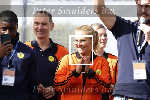 Amsterdam 21 september 2022
Koning Willem Alexander bezoekt sportdag van de Johan Cruyff foundation op de toekomst en in de Johan Cruyff Arena . Danny Cruyff Jordi Cruyff en zijn dochter Susila .sarina Wiegman