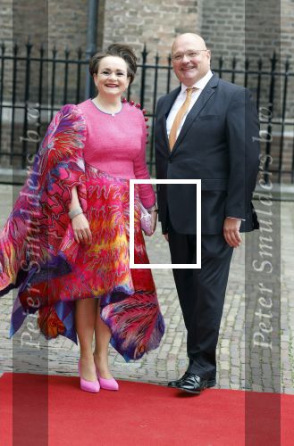 Den Haag 19 september 2023
Prinsjesdag 2023 . Aankomst van de ministers met partners en Staatsecretarissen met partners op het binnenhof. Alexandra van Huffelen met man