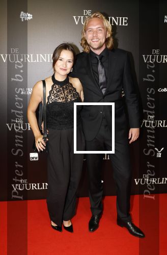 Amsterdam 11 september 2023
Premiere de Vuurlinie in Thuschinski Amsterdam .  Barbara Sloesen en Joost Hofman