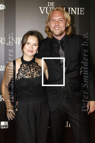 Amsterdam 11 september 2023
Premiere de Vuurlinie in Thuschinski Amsterdam .  Barbara Sloesen en Joost Hofman
