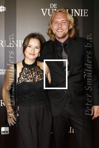 Amsterdam 11 september 2023
Premiere de Vuurlinie in Thuschinski Amsterdam .  Barbara Sloesen en Joost Hofman