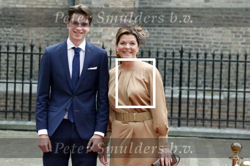 Den Haag 19 september 2023
Prinsjesdag 2023 . Aankomst van de ministers met partners en Staatsecretarissen met partners op het binnenhof. Christianne van der Wal-Zeggelink met zoon