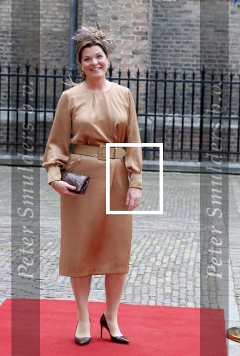 Den Haag 19 september 2023
Prinsjesdag 2023 . Aankomst van de ministers met partners en Staatsecretarissen met partners op het binnenhof. Christianne van der Wal-Zeggelink met zoon