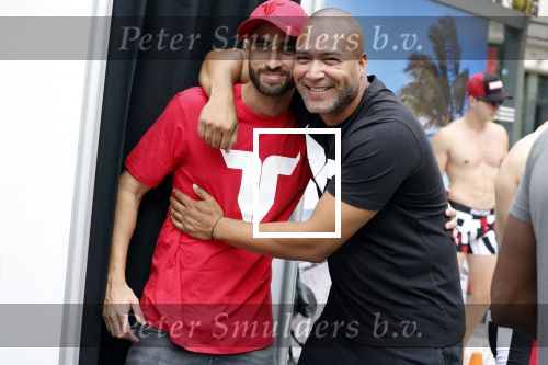 Amsterdam 2 september 2023
Everon Jackson Hooi heeft fotoshoot met zijn ondergoed merk Iamtoro op Leidseplein in het centrum van Amsterdam. Everon met zijn partner Jozua
