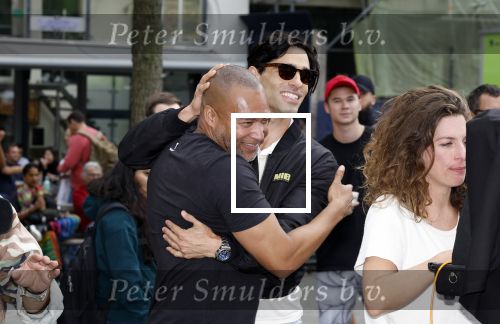 Amsterdam 2 september 2023
Everon Jackson Hooi heeft fotoshoot met zijn ondergoed merk Iamtoro op Leidseplein in het centrum van Amsterdam.