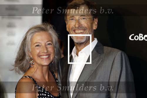Amsterdam 11 september 2023
Premiere de Vuurlinie in Thuschinski Amsterdam .  Ferry Mingelen en Marike Mingelen