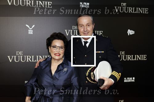 Amsterdam 11 september 2023
Premiere de Vuurlinie in Thuschinski Amsterdam . Carry Knoops en partner Geert-Jan Knoops