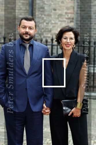 Den Haag 19 september 2023
Prinsjesdag 2023 . Aankomst van de ministers met partners en Staatsecretarissen met partners op het binnenhof. Gunay Uslu met man