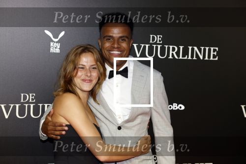 Amsterdam 11 september 2023
Premiere de Vuurlinie in Thuschinski Amsterdam .  Jasha Rudge en Susan Radder