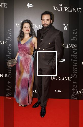 Amsterdam 11 september 2023
Premiere de Vuurlinie in Thuschinski Amsterdam .  Jeroen Spitzenberger kwam met zijn vrouw