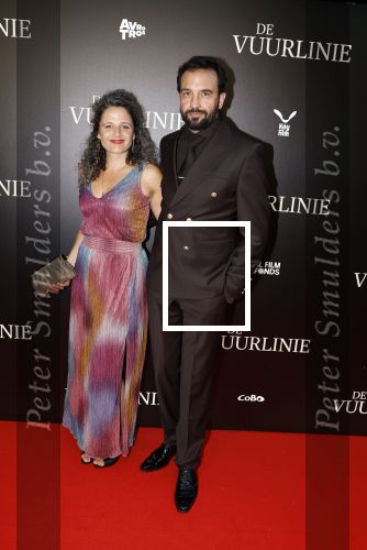 Amsterdam 11 september 2023
Premiere de Vuurlinie in Thuschinski Amsterdam .  Jeroen Spitzenberger kwam met zijn vrouw
