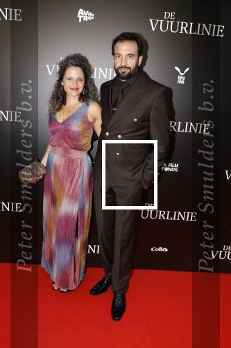 Amsterdam 11 september 2023
Premiere de Vuurlinie in Thuschinski Amsterdam .  Jeroen Spitzenberger kwam met zijn vrouw