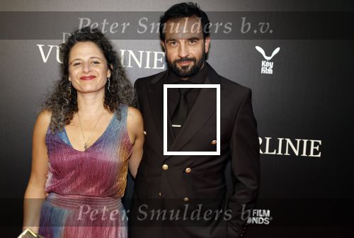 Amsterdam 11 september 2023
Premiere de Vuurlinie in Thuschinski Amsterdam .  Jeroen Spitzenberger kwam met zijn vrouw