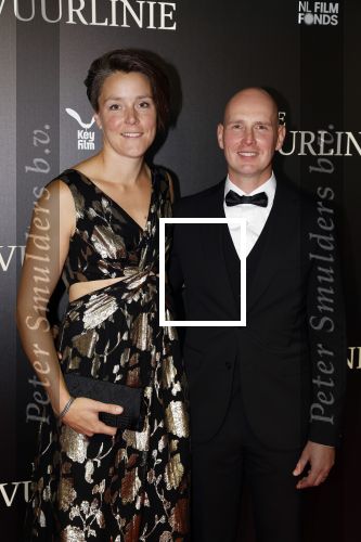 Amsterdam 11 september 2023
Premiere de Vuurlinie in Thuschinski Amsterdam .  Jorien ter Mors en partner