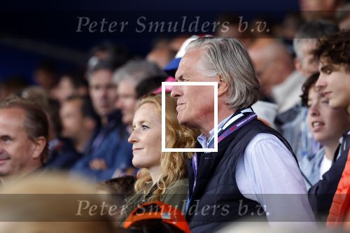 Zandvoort 27 augustus 2023
Grandprix F1 van Zandvoort gewonnen door Max Verstappen.
Jort Kelder met vriendin Noor Wagtendonk op de tribune