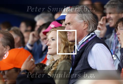 Zandvoort 27 augustus 2023
Grandprix F1 van Zandvoort gewonnen door Max Verstappen.
Jort Kelder met vriendin Noor Wagtendonk op de tribune