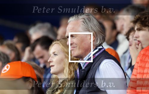 Zandvoort 27 augustus 2023
Grandprix F1 van Zandvoort gewonnen door Max Verstappen.
Jort Kelder met vriendin Noor Wagtendonk op de tribune