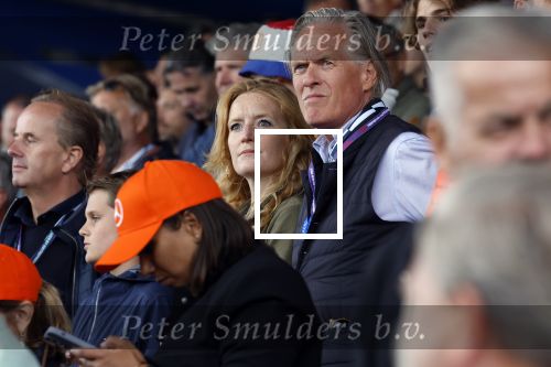 Zandvoort 27 augustus 2023
Grandprix F1 van Zandvoort gewonnen door Max Verstappen.
Jort Kelder met vriendin Noor Wagtendonk op de tribune