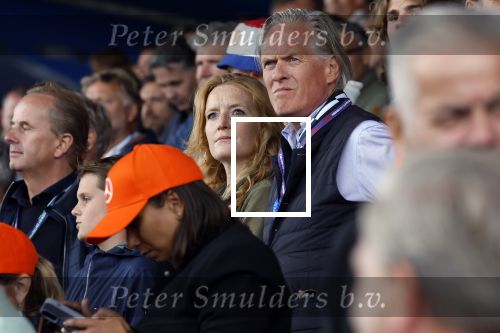 Zandvoort 27 augustus 2023
Grandprix F1 van Zandvoort gewonnen door Max Verstappen.
Jort Kelder met vriendin Noor Wagtendonk op de tribune